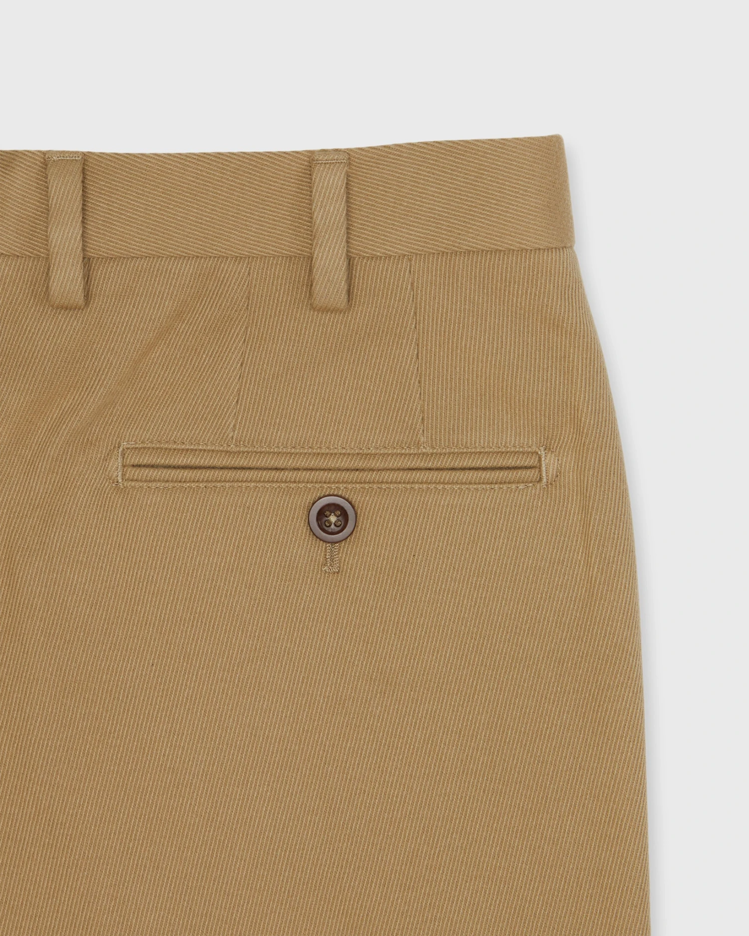 Sport Trouser In British Khaki Cotton/Cashmere Twill 3 Sport Trouser In British Khaki Cotton/Cashmere Twill - Image 3