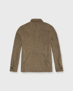 Military Jacket In Wheat/Chocolate Herringbone Harris Tweed 7 Military Jacket In Wheat/Chocolate Herringbone Harris Tweed -fashion S71021 189