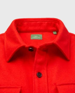 CPO Shirt In Scarlet Wool Melton -fashion S71025 102