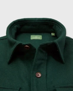 CPO Shirt In Forest Wool Melton -fashion S71026 95