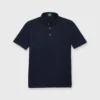 Short-Sleeved Polo In Olive/Navy Stripe Dark Oxford Pima Pique