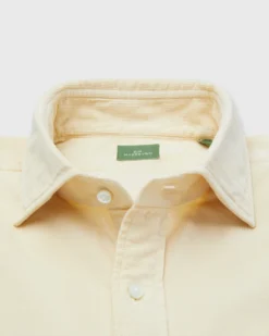 Spread Collar Sport Shirt In Straw Corduroy -fashion S71056 47 copy