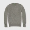 Washed Off-Gauge Crewneck Sweater In Mist Wool