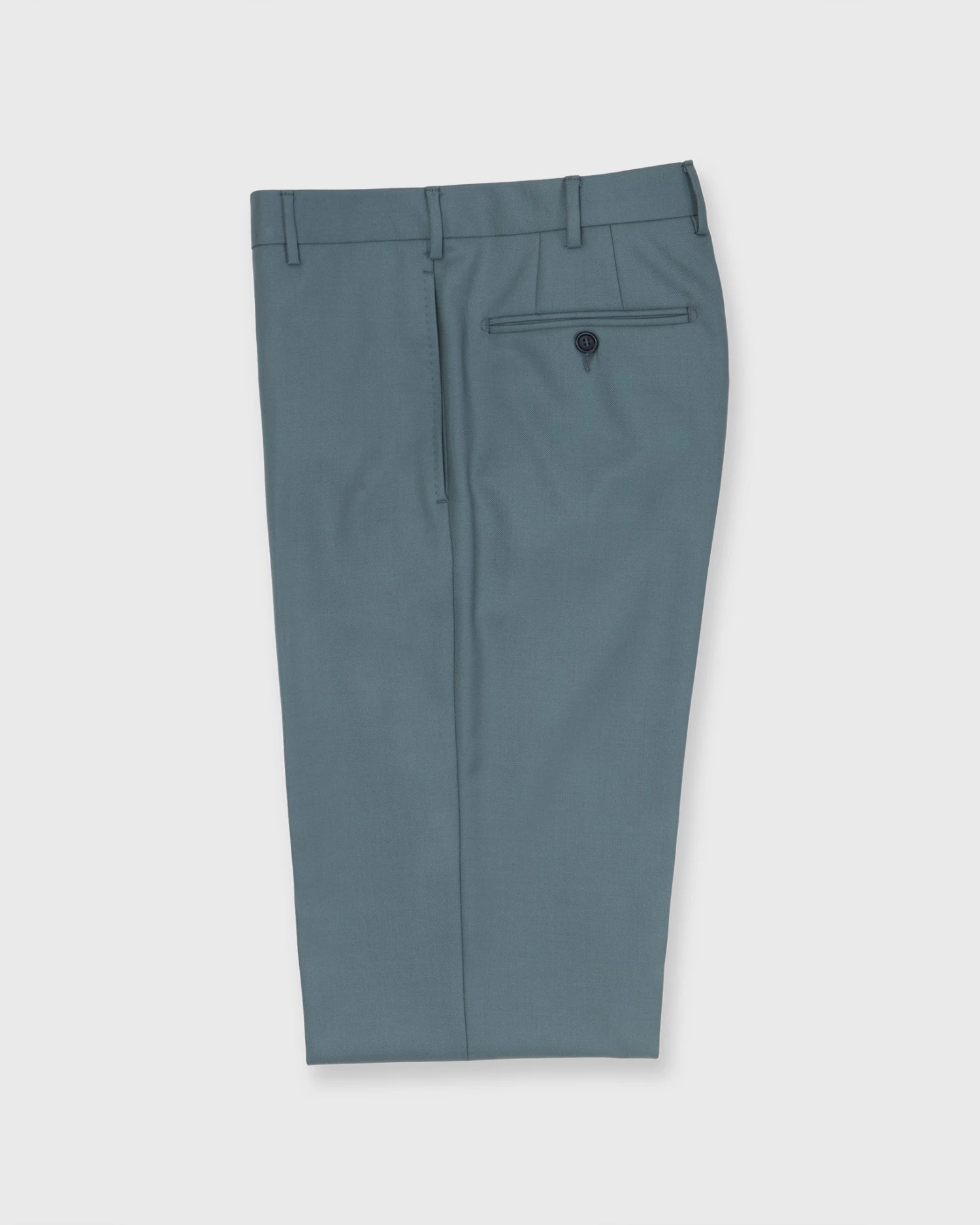 Dress Trouser In Sage Midweight Twill 2 Dress Trouser In Sage Midweight Twill - Image 2