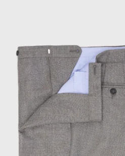 Pleated Dress Trouser In Brown Mix Sharkskin -fashion S71686 90