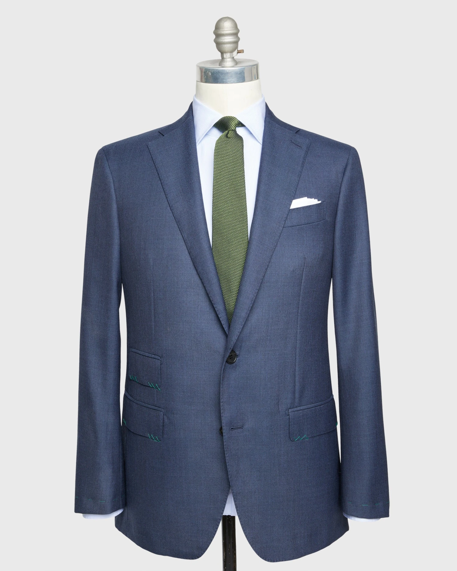 Kincaid No. 3 Suit In Blue Sharkskin 1 Kincaid No. 3 Suit In Blue Sharkskin