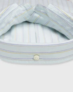 Button-Down Sport Shirt In Lovat Multi Stripe Oxford -fashion S71718 345