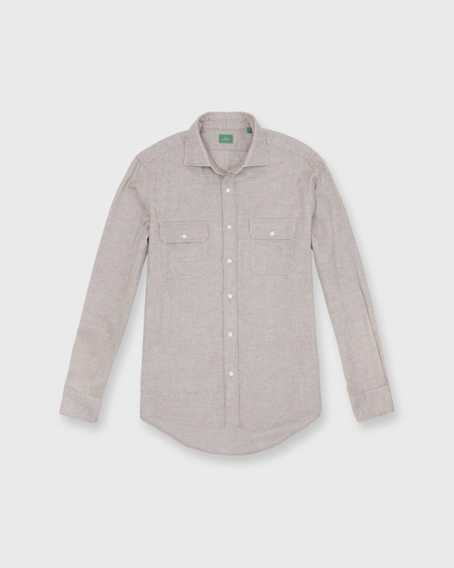 Work Shirt In Oat Oxford Flannel 2 Work Shirt In Oat Oxford Flannel - Image 2