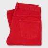 Slim Straight Jean In Red Garment-Dyed Denim