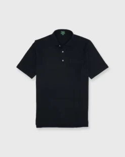 Short-Sleeved Polo In Olive Dark Oxford Pique