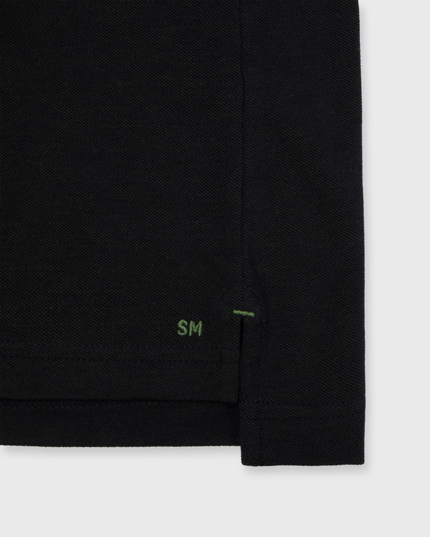 Short-Sleeved Polo In Olive Dark Oxford Pique 3 Short-Sleeved Polo In Olive Dark Oxford Pique - Image 3