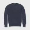 Fine-Gauge Crewneck Sweater In Coal Escorial Wool