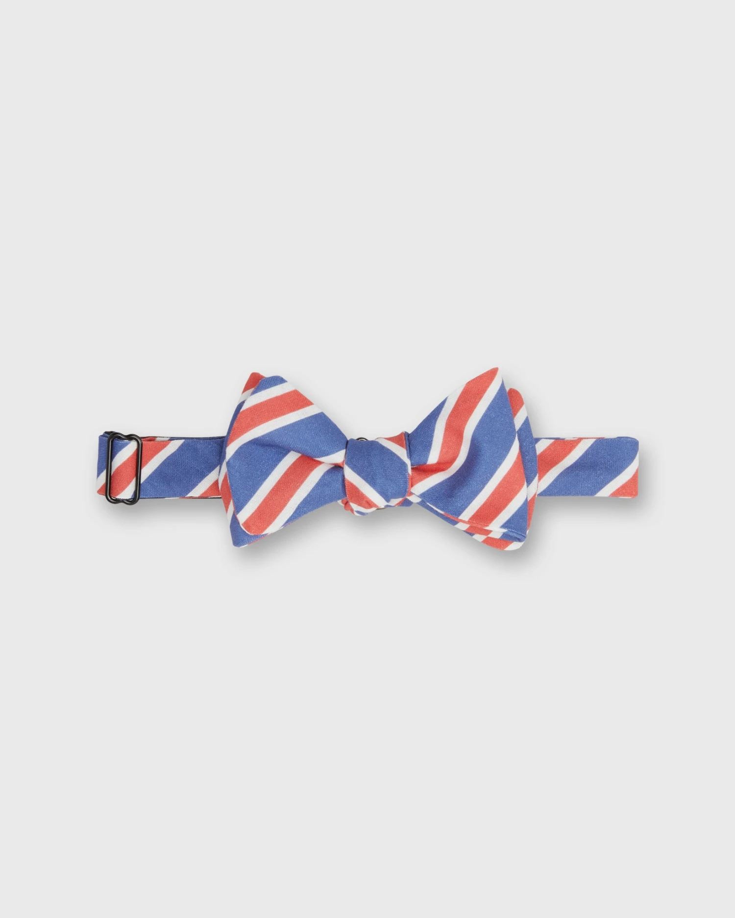 Cotton Bow Tie In Red/White/Blue Stripe 1 Cotton Bow Tie In Red/White/Blue Stripe
