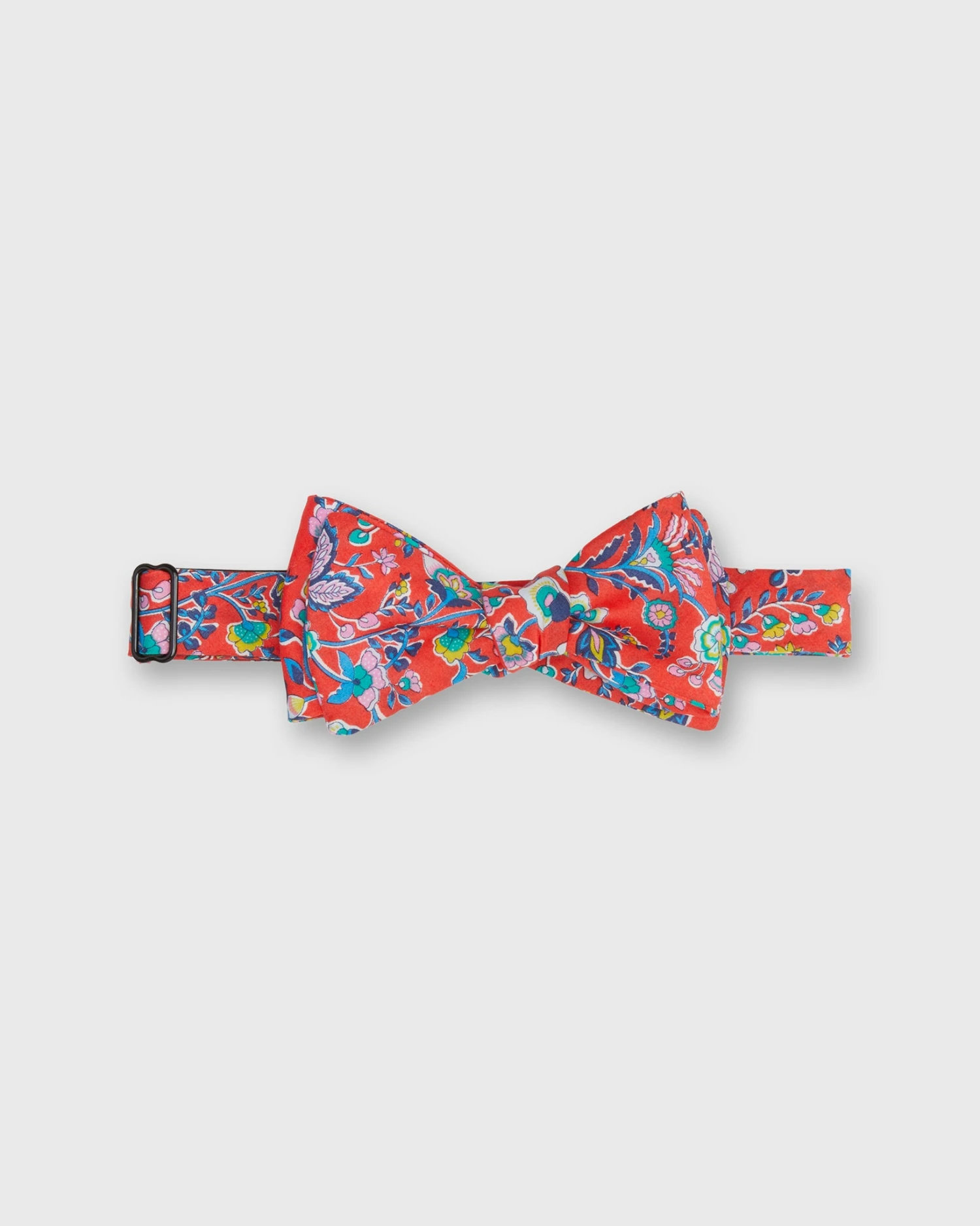 Cotton Bow Tie In Red/Multi Floral 1 Cotton Bow Tie In Red/Multi Floral