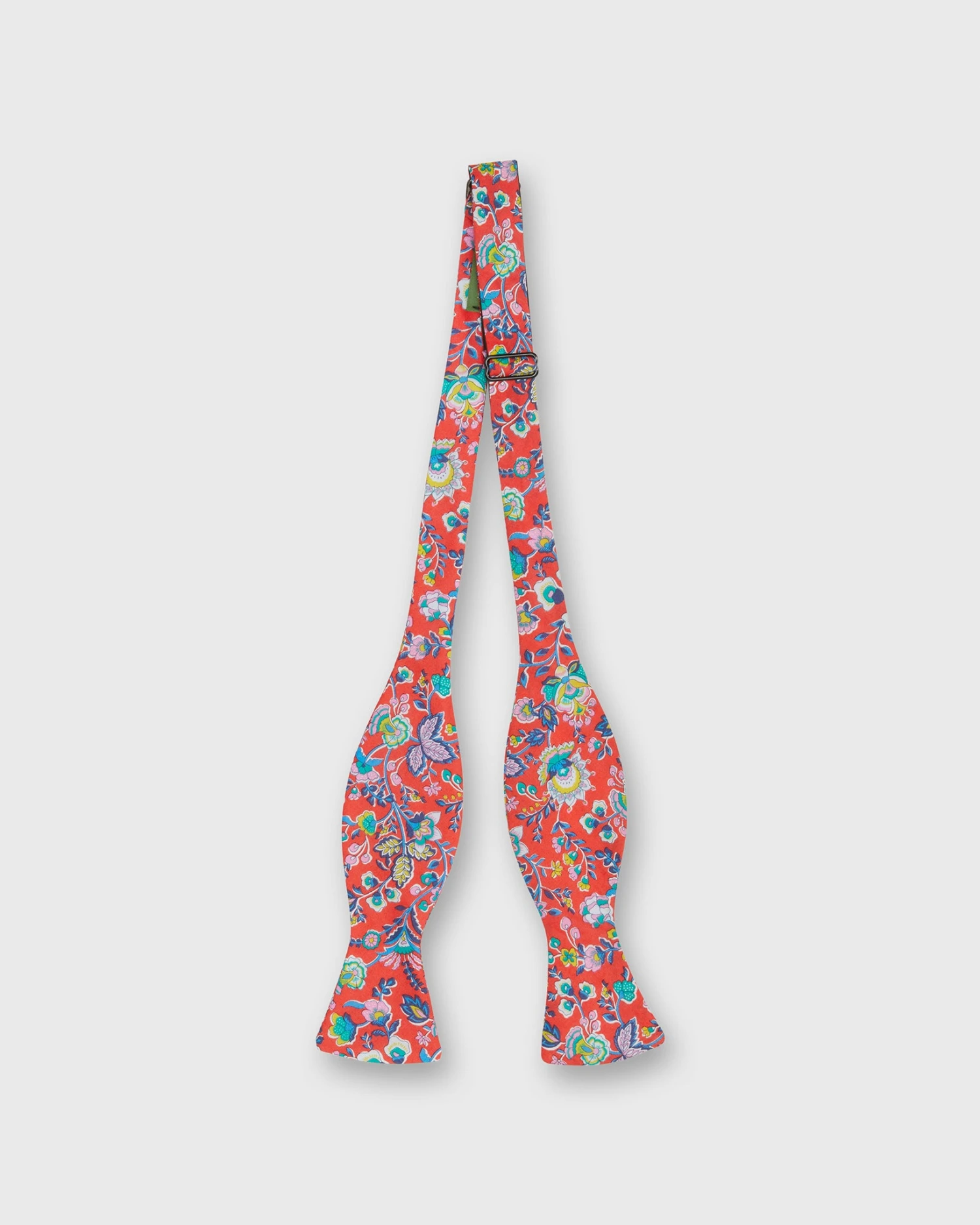 Cotton Bow Tie In Red/Multi Floral 2 Cotton Bow Tie In Red/Multi Floral - Image 2