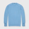 Classic Crewneck Sweater In Heather Delft Cashmere