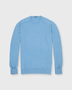 Classic Crewneck Sweater In Heather Delft Cashmere