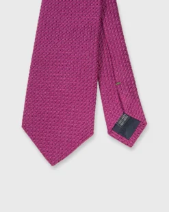 Silk Grosso Grenadine Tie In Berry