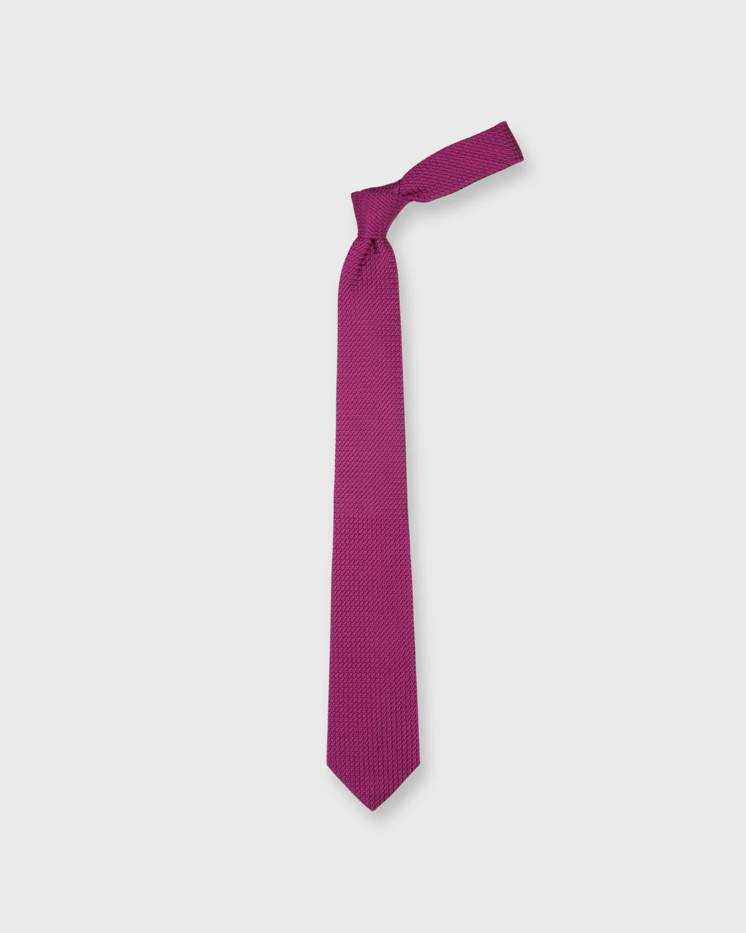 Silk Grosso Grenadine Tie In Berry 3 Silk Grosso Grenadine Tie In Berry - Image 3