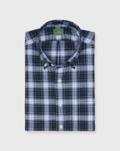 Button-Down Sport Shirt In Dress Gordon Tartan Poplin