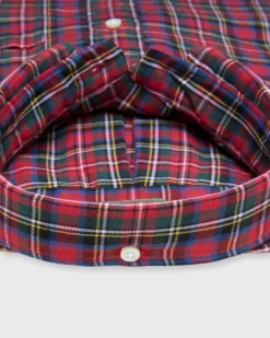 Button-Down Sport Shirt In Royal Stewart Tartan Twill -fashion S72066 335