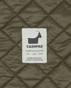 Cashpad Parka In Green Dry Waxed Poplin -fashion S72162 124