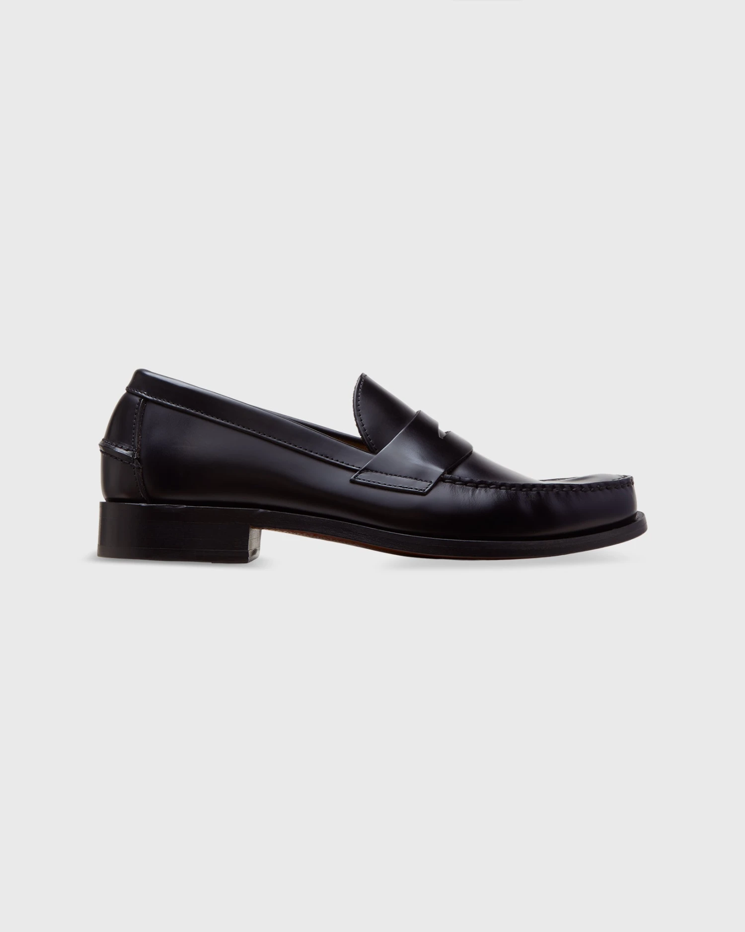 Handsewn Penny Loafer In Black Leather 2 Handsewn Penny Loafer In Black Leather - Image 2