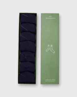 7-Day Sock Set, Trouser In Navy Wool