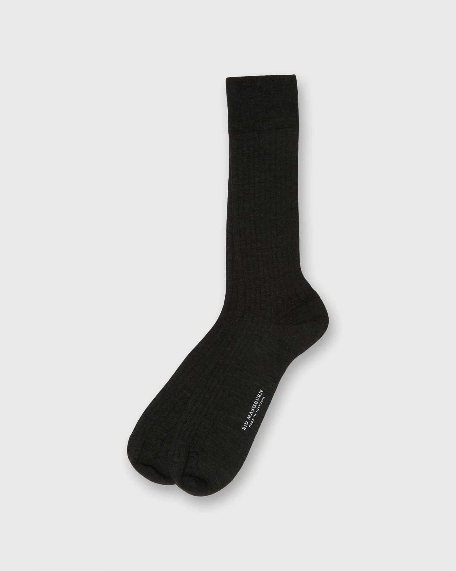 Trouser Dress Socks In Heather Charcoal Extra Fine Merino 1 Trouser Dress Socks In Heather Charcoal Extra Fine Merino