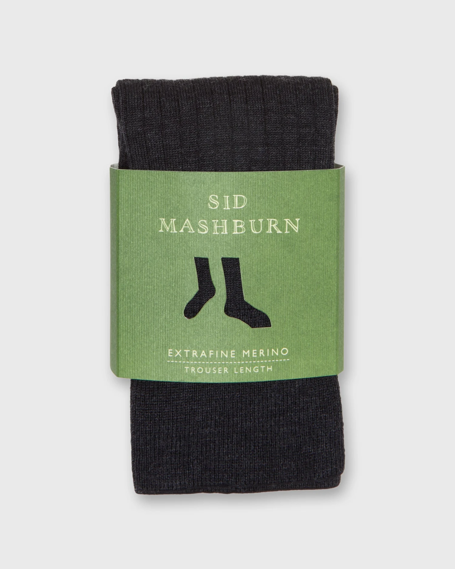 Trouser Dress Socks In Heather Charcoal Extra Fine Merino 2 Trouser Dress Socks In Heather Charcoal Extra Fine Merino - Image 2