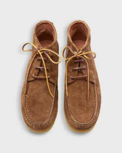 Chukka Crepe Moccasin In Acorn Suede