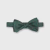 Silk Bow Tie In Forest/Blue/Gold Foulard