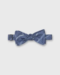 Cotton Bow Tie In Denim/Sky/Bone