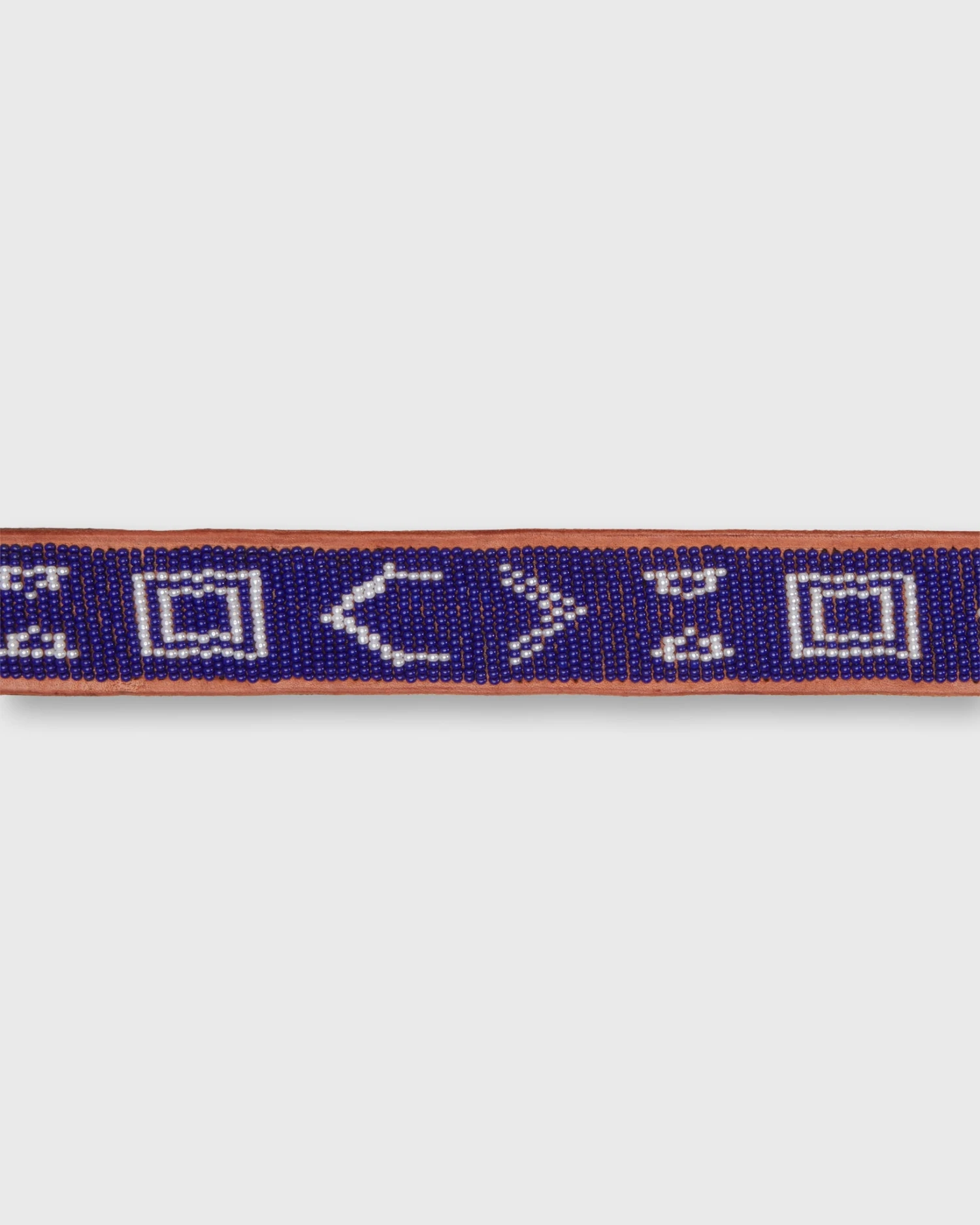 1.25" African Beaded Belt In Navy Village 2 1.25" African Beaded Belt In Navy Village - Image 2