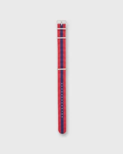 Nato Watch Strap In Red/Navy Stripe