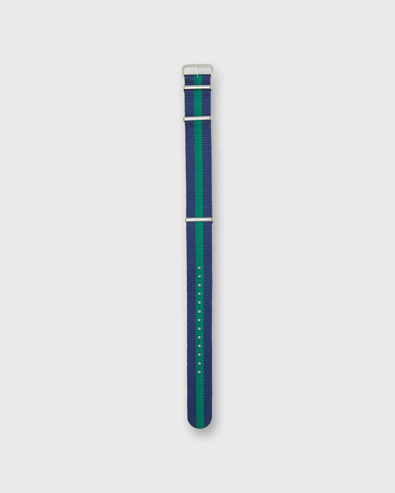 Nato Watch Strap In Navy/Green Stripe 1 Nato Watch Strap In Navy/Green Stripe