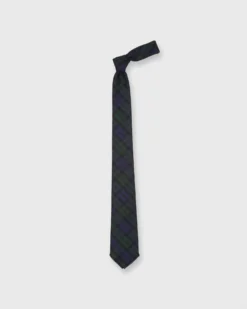 Fringed Wool Woven Tie In Blackwatch 5 Fringed Wool Woven Tie In Blackwatch -fashion S73415 16