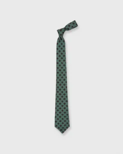 Silk Print Tie In Aqua/Taupe Paisley -fashion S73479 34 copy
