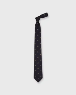 Silk Club Tie In Midnight/Maize Crown And Swords 5 Silk Club Tie In Midnight/Maize Crown And Swords -fashion S73487 26 copy