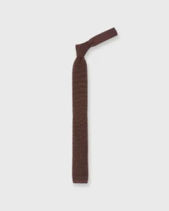 Silk Knit Tie In Chocolate -fashion s000308af 715