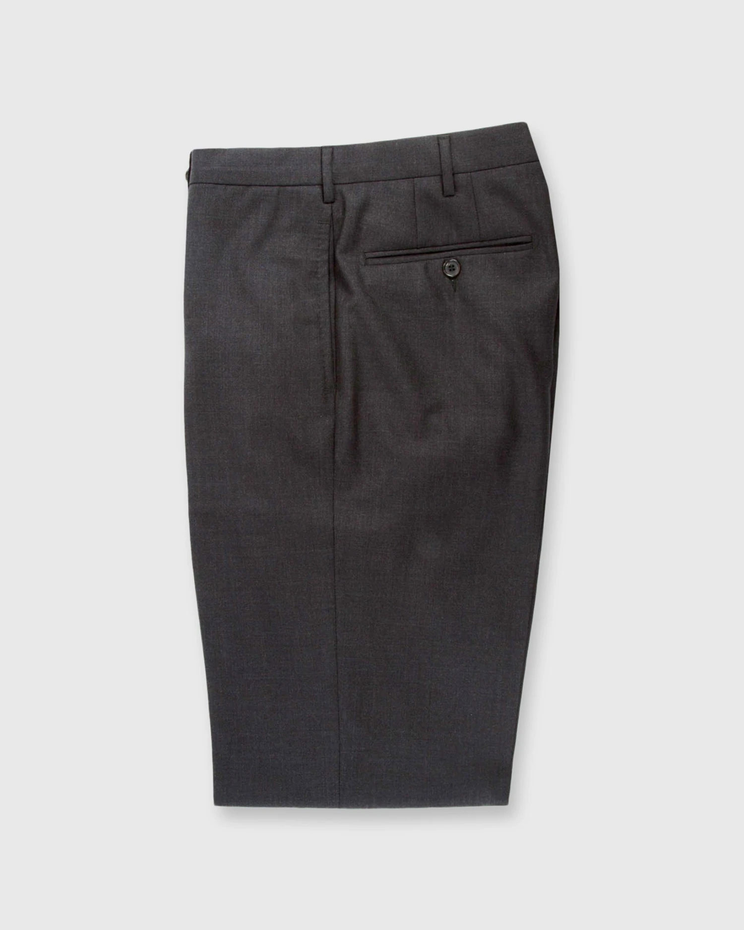 Dress Trouser In Charcoal Lightweight Twill 3 Dress Trouser In Charcoal Lightweight Twill - Image 3