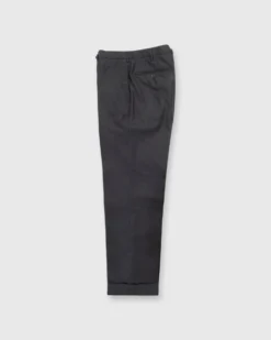 Dress Trouser In Charcoal Lightweight Twill