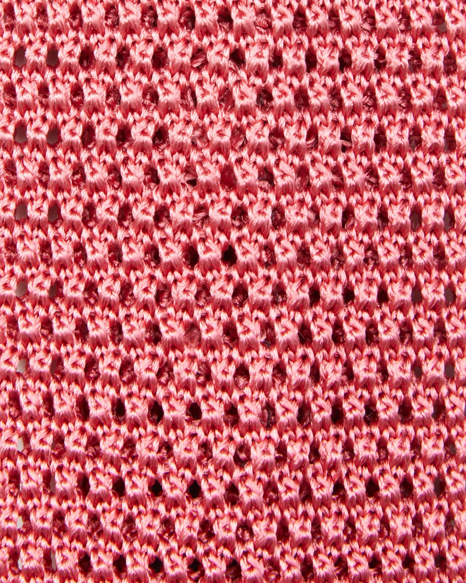 Silk Knit Tie In Coral 2 Silk Knit Tie In Coral - Image 2