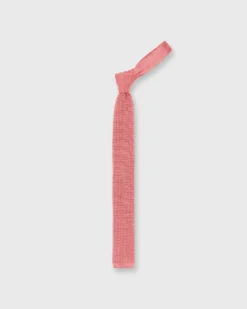 Silk Knit Tie In Coral 5 Silk Knit Tie In Coral -fashion s12645 702