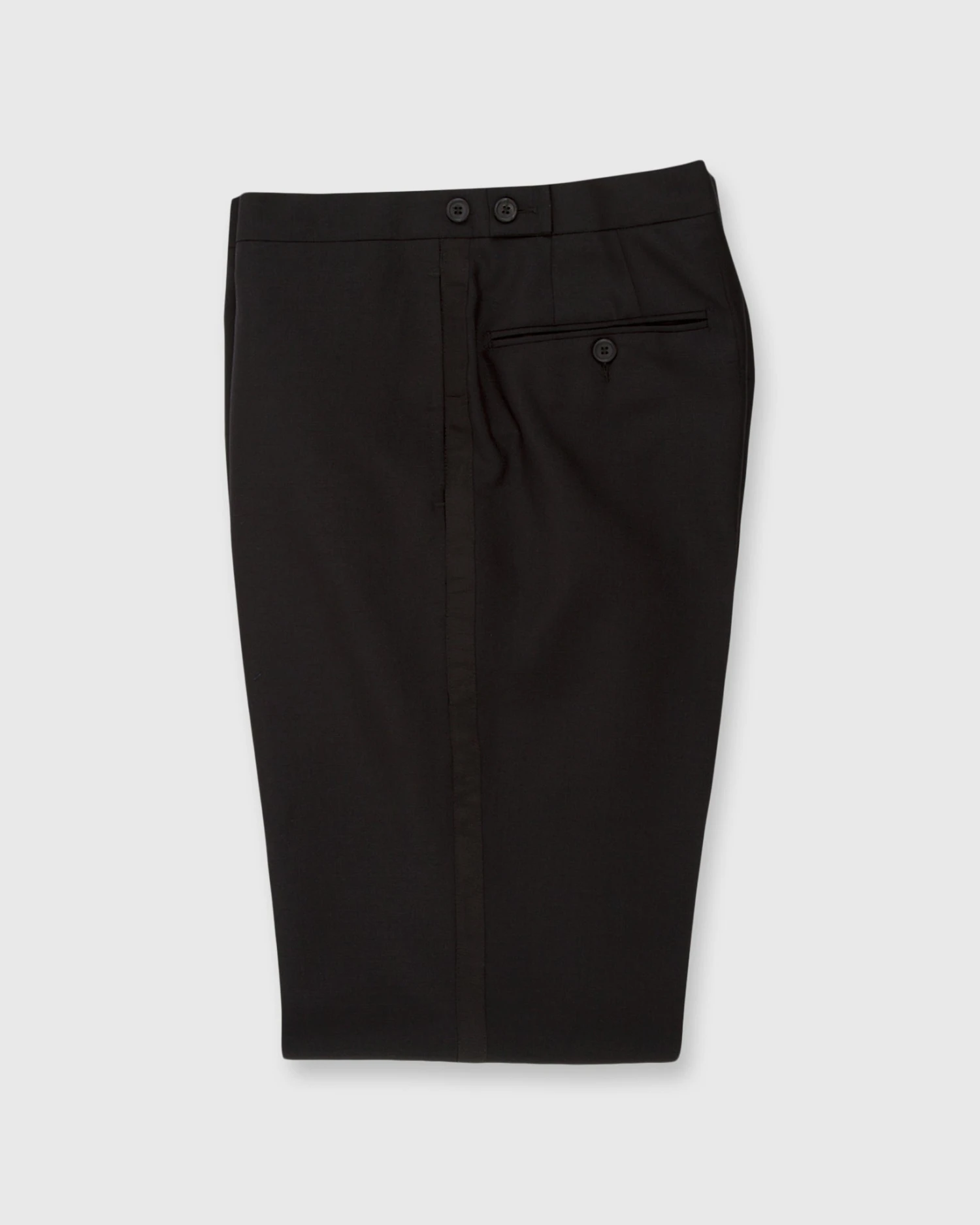 Kincaid No. 3 Peak Lapel Tuxedo In Black Wool Mohair With Silk Grosgrain Trim 5 Kincaid No. 3 Peak Lapel Tuxedo In Black Wool Mohair With Silk Grosgrain Trim - Image 5