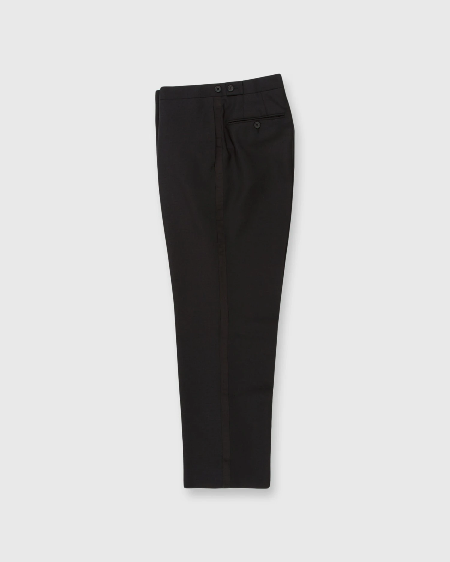 Kincaid No. 3 Peak Lapel Tuxedo In Black Wool Mohair With Silk Grosgrain Trim 4 Kincaid No. 3 Peak Lapel Tuxedo In Black Wool Mohair With Silk Grosgrain Trim - Image 4