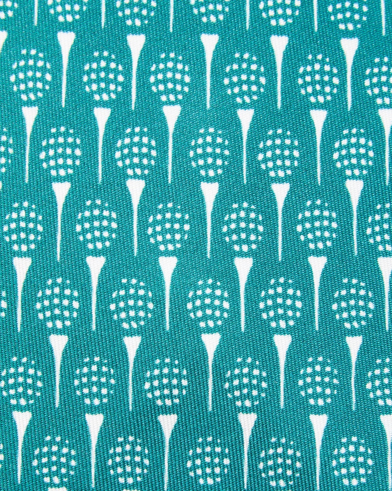Silk Print Tie In Green Golf Print 2 Silk Print Tie In Green Golf Print - Image 2