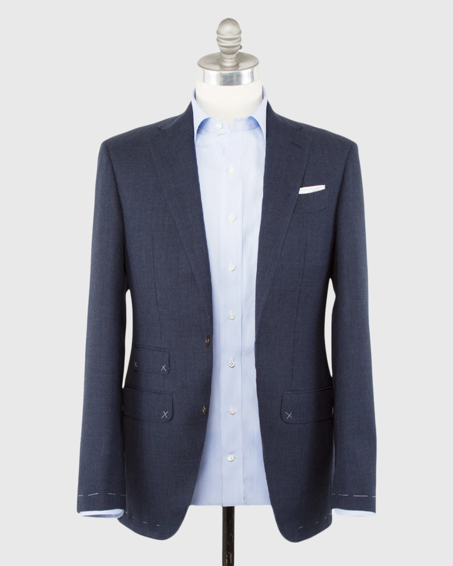 Kincaid No. 3 Suit In Air Force Blue High-Twist 2 Kincaid No. 3 Suit In Air Force Blue High-Twist - Image 2